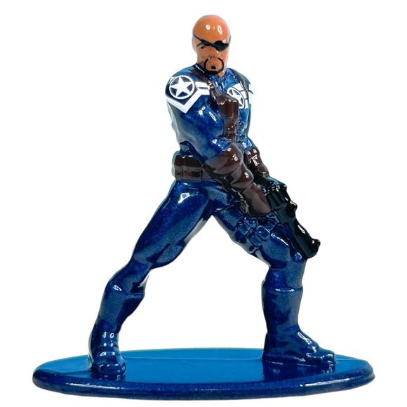 Jada Marvel Nano Metalfigs Nick‎ Fury Collectible Die-Cast Metal Mini Figure - Picture 1 of 4